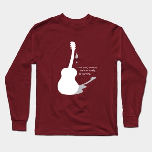 Guitar Gently Weeping (in white) Long Sleeve T-Shirt